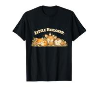 Little Explorer Renard, cerf, Chouette, Champignon, Amis de la forêt T-Shirt