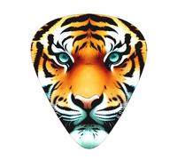 Little Fat Tiger Head Lot de 12 médiators de guitare avec 3 épaisseurs de médiators pour guitares acoustiques, ukulélés, etc.