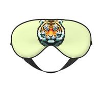 Little Fat Tiger Head Masque doux pour les yeux Unisexe Confortable et respirant Convient pour le repos quotidien Aide à entrer rapidement dans le sommeil profond