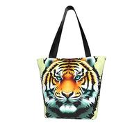 Little Fat Tiger Head Sac à bandoulière tendance pour femme Sac à main shopping Sac à main adapté pour le week-end Voyage shopping Sac à bandoulière Sac messager Noir Taille unique
