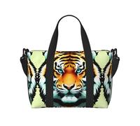 Little Fat Tiger Head Sac de voyage étanche pour gym, sport, vacances