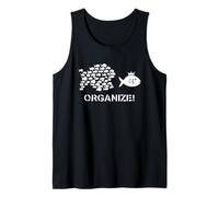 Little Fish Eat Big Fish Organise Unity Teamwork Vintage Débardeur