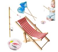 Little FishingRodtoy - 5-Piece Kids FishingGame Set, Portabletoy FishingRod, Portable Cute Kid FishingKit for Boys Girls | Fun Educational Miniature Fishingtoy for Dolls Bath Pool Playtime