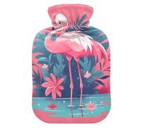 Little Flamingo Bouillotte avec housse souple 1 l pour crampes menstruelles