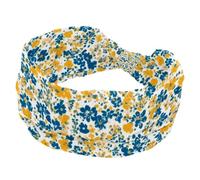 Little Flower Bandeau pour femme - Élastique - Large - Antidérapant - Pour entraînement évacuant l'humidité - Pour yoga, sport, gym, course à pied, fitness