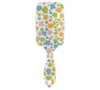 Little Flowers Summer Masseur de cuir chevelu brossé doux pour cheveux courts avec poignée ergonomique cepillo para cabello de mujer