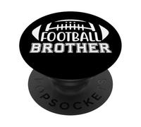 Little Football Brother That's My Big Bro Football Brothers PopSockets PopGrip Adhésif
