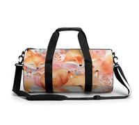 Little Fox Sac de sport léger pour homme et femme Blanc 45 cm/22,9 cm/22,9 cm, blanc, 17.7in/9in/9in