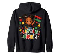 Little Free Juneteenth Black Girl Flag Sweat à Capuche