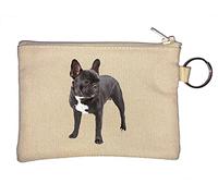 Little French Bulldog Porte-clés en forme de chien Beige