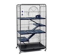Little Friends Blenheim Cage à Rats Extra Haute avec Accessoires Noir 140 cm