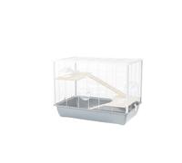 Little Friends Langham Cage pour rats et hamsters, 78 x 48 x 58 cm, gris/blanc