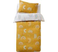 Little Furn - Parure de lit "Rainbow" pour enfant RV2129 (Lit double) (Jaune moutarde)