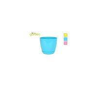 LITTLE GARDEN Pot avec Assiette 21 cm 3 Couleurs Assorties