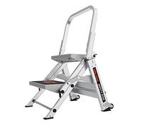 Little Giant 10210BA Échelles, Marchepied de sécurité à 2 marches, 0,6 m, marchepied en Aluminium, Type 1A, Poids Nominal de 136 kg, Gris