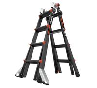 Little Giant Velocity 2.0 PRO Échelle en aluminium 4 x 4 Noir Charge maximale 150 kg 14 kg 1,40 m Hauteur 61 cm Largeur Accessoires AirDeck inclus