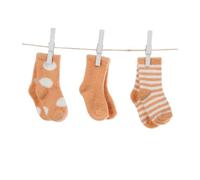 Little Giraffe Boîte de 6 paires de chaussettes Ensemble cadeau - Dot/solide/rayures 2 paires chaque (Marigold)