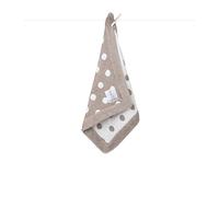 Little giraffe - Doudou couverture Dolce Dot taupe (36 x 36 cm) - Taupe