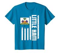 Little Haiti America Drapeau américain haïtien patrimoine haïtien T-Shirt