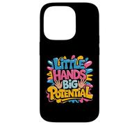 Little Hands Big Potential Fierté des Enfants Leaders - Coque pour iPhone 14 Pro