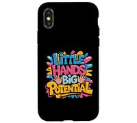 Little Hands Big Potential Fierté des Enfants Leaders - Coque pour iPhone X/XS