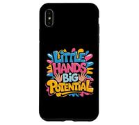 Little Hands Big Potential Fierté des Enfants Leaders - Coque pour iPhone XS Max