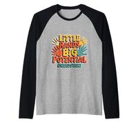 Little Hands Big Potential Fierté des Enfants Leaders - Manche Raglan