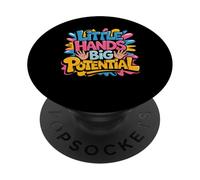 Little Hands Big Potential Fierté des Enfants Leaders - PopSockets PopGrip Adhésif