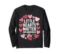 Little Heart Matter CHD Awareness Chirurgie à cœur Ouvert drôle Manche Longue