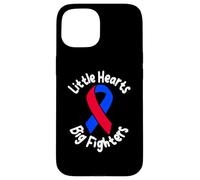 Little Hearts Big Fighters Support de Sensibilisation CHD Coque pour iPhone 15