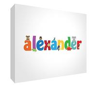 Little Helper ALEXANDER-A5BLK-15DE Diamant Poli Baby Souvenir/Nom Cute Illustrations et Personnalisation Gratuite 15 x 21 x 2 cm