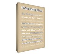 Little Helper FR2436-01G Feel Good Art Tableau sur toile avec citations en langue allemande Typographie moderne Beige 91 x 60 cm