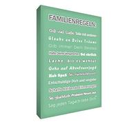 Little Helper FR2436-18G Feel Good Art Tableau sur toile avec citations en langue allemande Typographie moderne Vert clair 91 x 60 cm