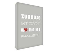 Little Helper HMEFAM2436-19G Feel Good Art Toile pour décoration murale Gris 60 x 40 cm