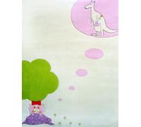 Little Helper IVI Large Tapis épais hypoallergénique, 3D haute qualité Design "dors bien" Crème 100 x 150 cm