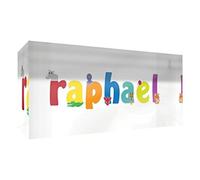 Little Helper LHV-RAPHAEL-521BLK-15FR Souvenir Décoratif en Acrylique Transparent Poli comme Diamant Style Illustratif Coloré avec le Nom de Jeune Garçon Raphaël 5 x 21 x 2 cm Grand