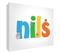 Little Helper Nils-A7blk 15de Diamant Poli Petit Souvenir/Miniature Token, Personnalisé Avec Le Nom Jeunes, Nils, Bébé, 7,4x 10,5x 2cm