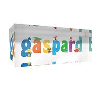 Little Helper Souvenir Décoratif en Acrylique Transparent Poli comme Diamant Style Illustratif Coloré avec le Nom de Jeune Garçon Gaspard 5 x 15 x 2 cm Petit