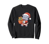 Little Hippo Chapeau de Père Noël Mignon et coloré pour Enfants Sweatshirt