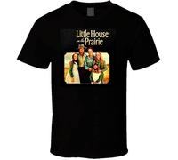 Little House on The Prairie TV Series Logo Tee Shirt Tshirt Men's Black M