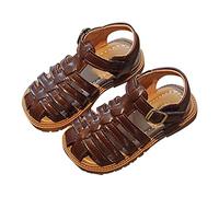 Little House Sandales à bout fermé pour fille avec semelle souple pour enfants de 2 à 6 ans, marron, 29.5 EU 3X-Stretta