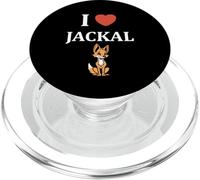 Little Jackals Animals Funny Quote Simple i Love Jackal PopSockets PopGrip pour MagSafe
