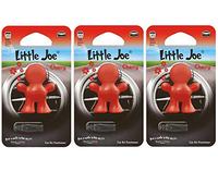 Little Joe - Lot de 3 désodorisants zi - Pour 45 jours d'air frais dans la voiture, le camion, le bureau, l’appartement, l’armoire et autres (Rouge/cerise)