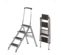 Little Jumbo 1313650440 Escalier - Simple - Aluminium - 4 Marches En Plastique - Avec Barre D'appui - Hauteur De Travail Max. 2,92 M.