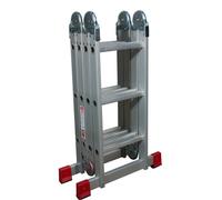 Little Jumbo 4741000403 - Échelle Escamotable Avec Supports Stabilisatrices - 3,6m