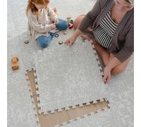 Little Landings Tapis de jeu pour bébé - Eden (2,4 x 2,4 m) - Tapis de jeu en mousse EVA de qualité supérieure pour bébés et tout-petits (0 à 5 ans et plus) - Tapis de jeu non toxique pour le ventre