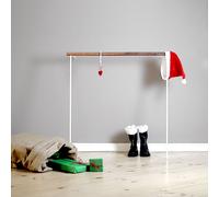 Little Leanon II Serviteur silencieux sur lequel s'appuyer colonne blanche barres de chêne Roomsafari - 4260710810160