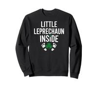 Little Leprechaun Inside, motif trèfle amusant pour nouveau-né Sweatshirt