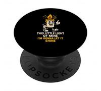 Little Light Let It Shine Fun Chrétienne Faith pour Femme PopSockets PopGrip Adhésif