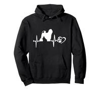 Little Lion Dog Heartbeat Paw Love Funny Puppy Lovers Sweat à Capuche